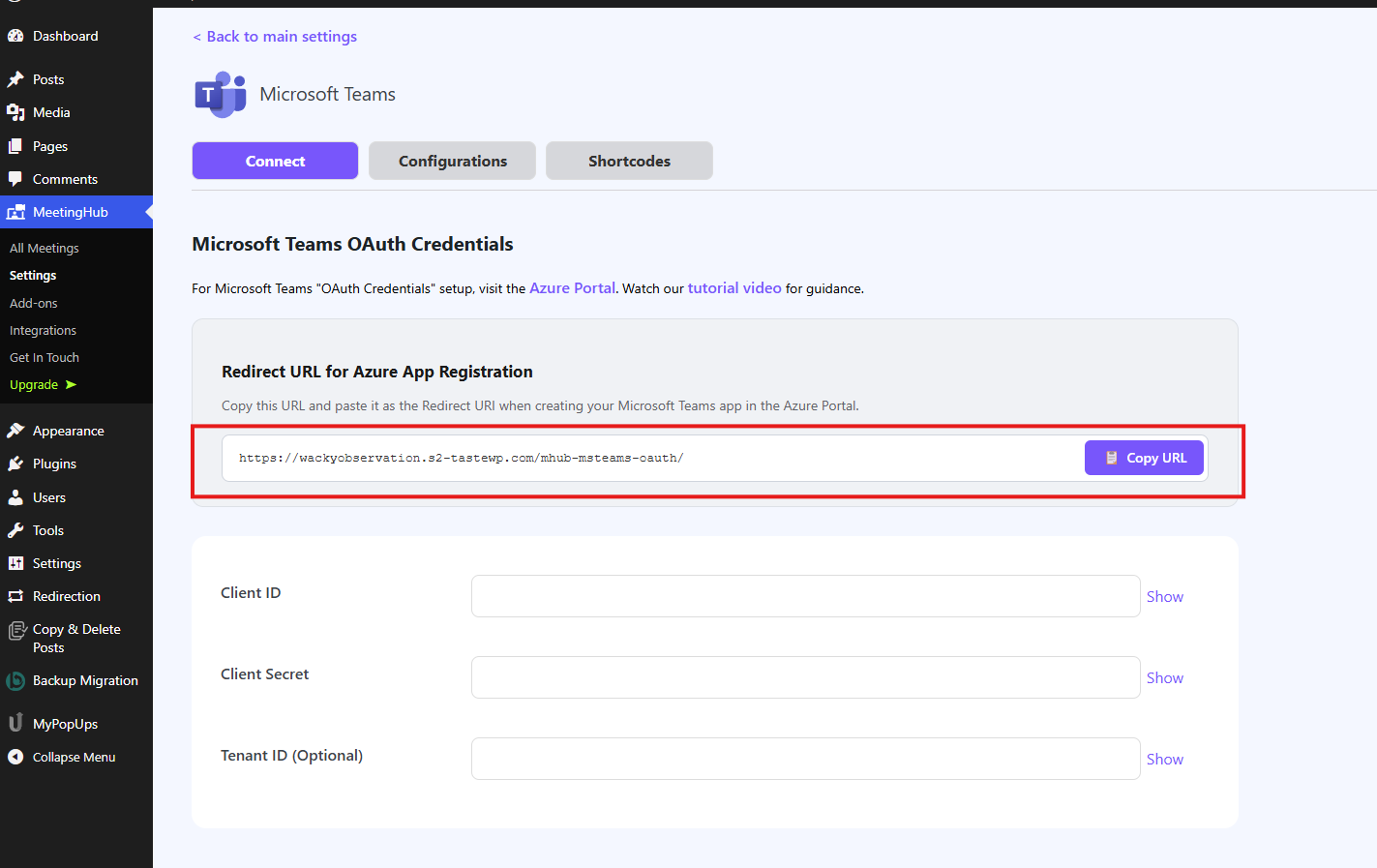 Microsoft Teams Integration Setup in MeetingHub | Sovlix