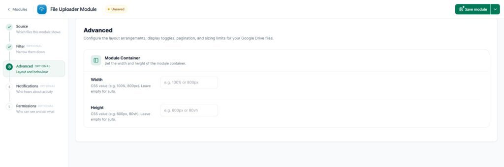 Step 7: Change How It Looks (Advanced Tab)