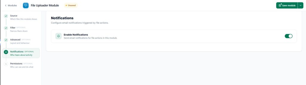Step 8: Set Up Email Alerts (Notifications Tab)
