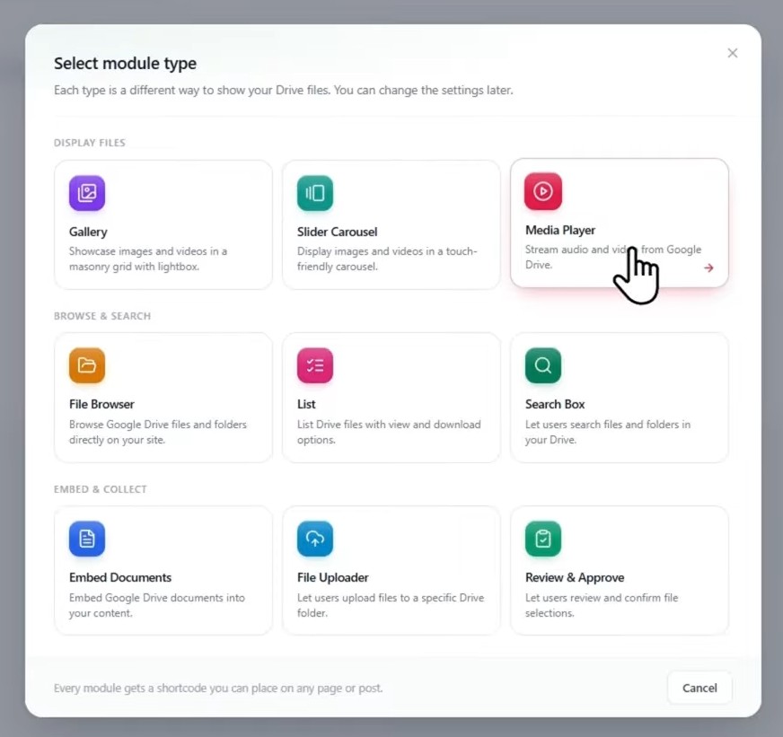 select your DriveHub Module