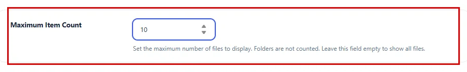 Maximum Item Count set to 10 in the Filter step
