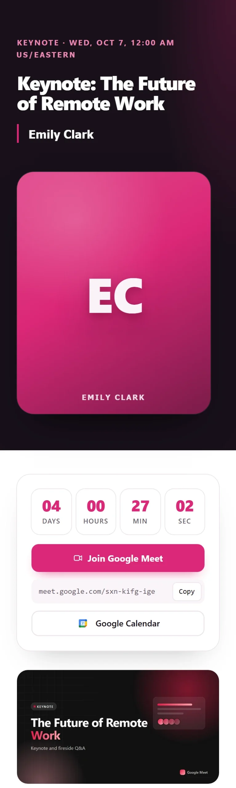 Keynote theme on a phone